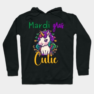 Mardi Gras Cutie Unicorn Hoodie